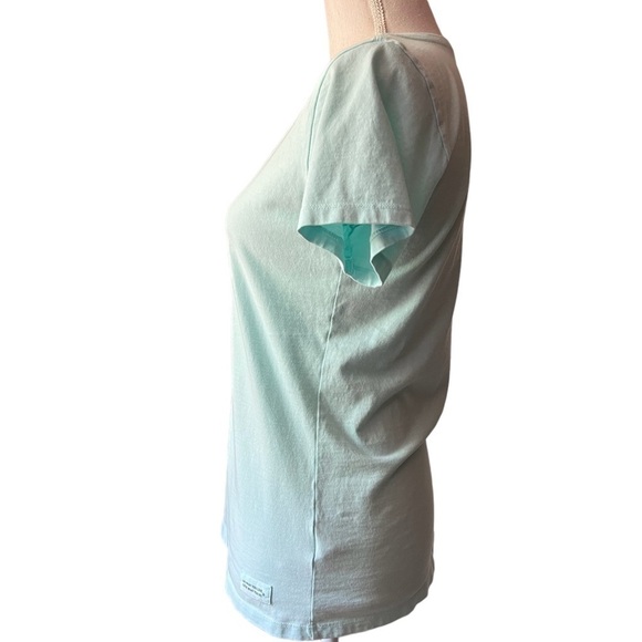 LIFE IS GOOD WOMENS NECK MINT GREEN SHORT SLEEVE CRUSHER TEE SIZE SMALL - Picture 3 of 10